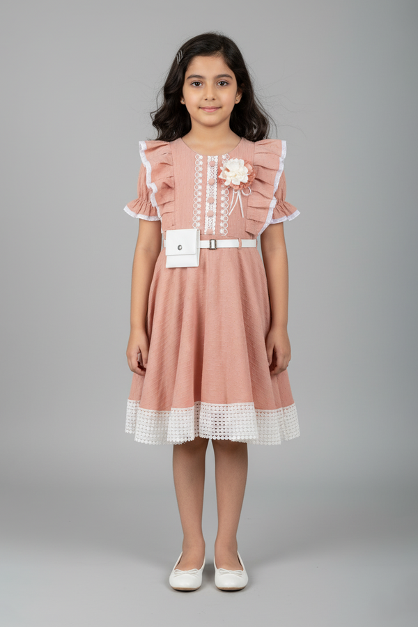 Frock in Dull Peach